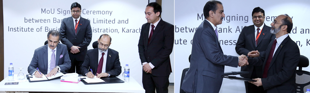 Strategic Partnership MoU signed between Bank Alfalah Limited and Institute of Business Administration, Karachi