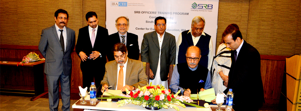 May 26, 2017: IBA-CEE Signs an MOU with Sindh Revenue Board (SRB)