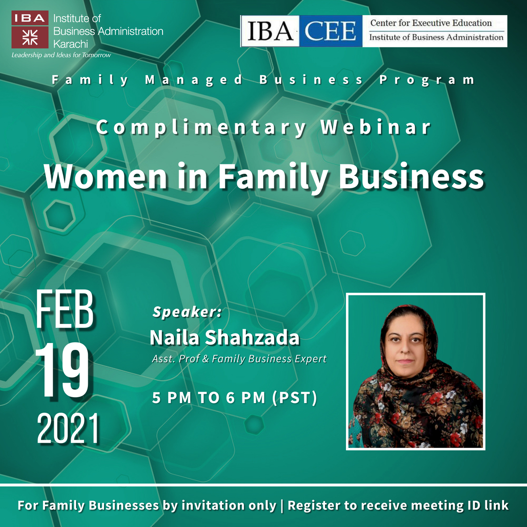 webinar on Women in Family Business