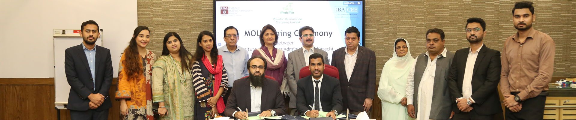 IBA Karachi Signs an MOU with Pakistan Reinsurance Company Limited