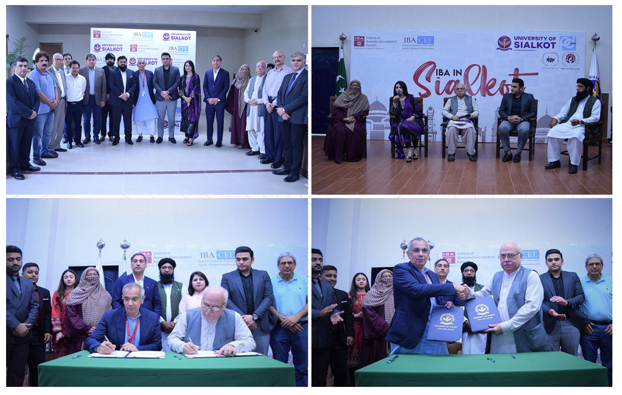 Landmark Collaboration: IBA Karachi's Center for Executive Education (CEE) Joins Hands with University of Sialkot's Professional Development Center (PDC) to Foster Family Businesses in the region