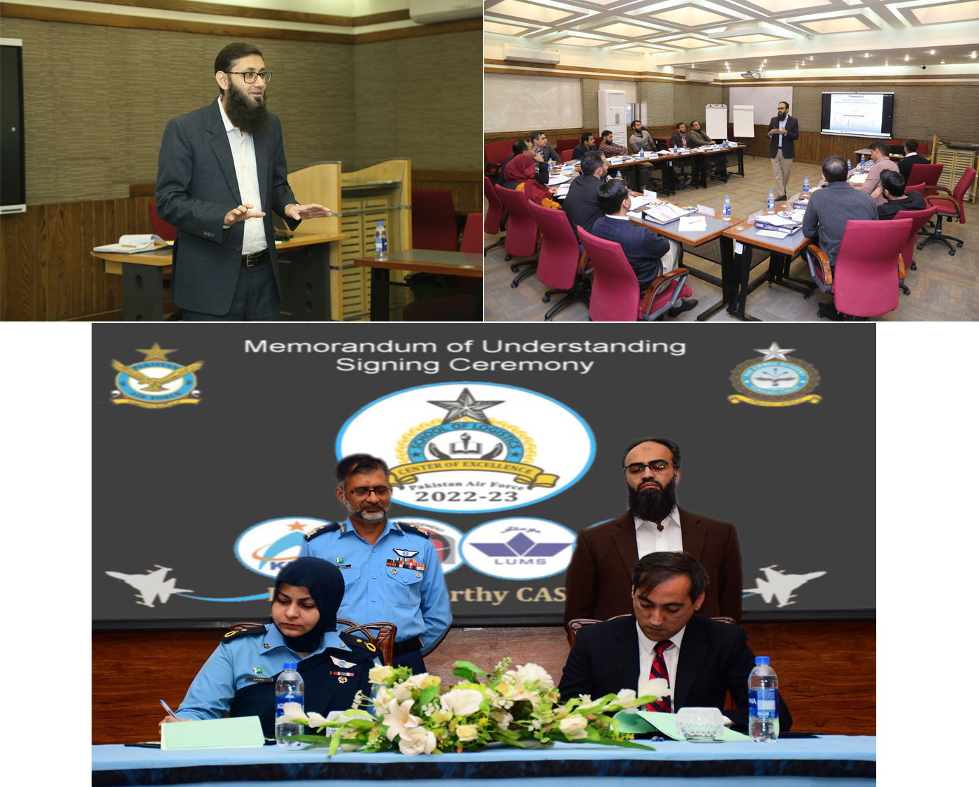 IBA signed an MOU with the School of Logistics in PAF Academy, Korangi Creek